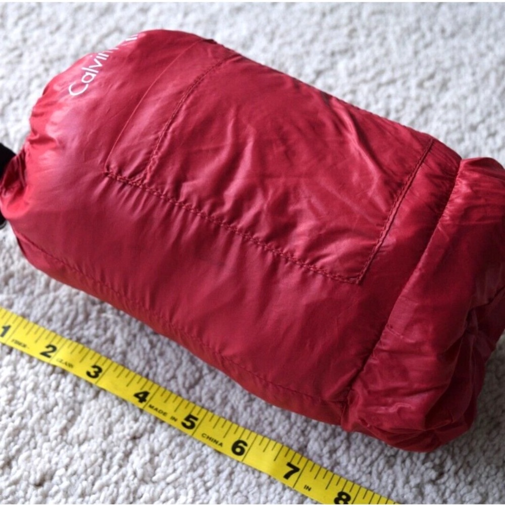 Calvin Klein Red Down Packable Jacket, Small - image 8